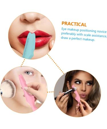 FOMIYES 4 Pcs Silicone Beauty Ruler Eyeshadow Eyeliner Stamp Eyeliner Guide Template Beauty Tools Protection - Buy Online on GoSupps.com