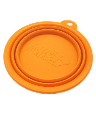 Alfie Pet - ROS Silicone Pet Expandable/Collapsible Travel Bowl - Size: 1.5 Cups Orange