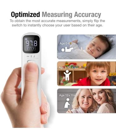 Unifandy 3-in-1 Infrared Thermometer: Ear & Forehead Digital Thermometer for Kids & Adults - Fast & Accurate! - Buy Online on GoSupps.com