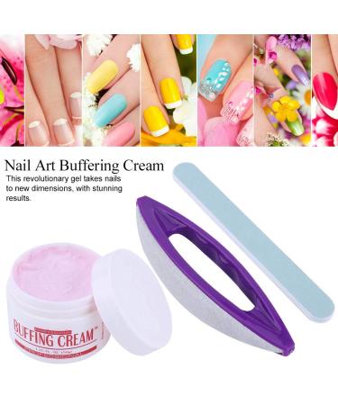 3Pcs Nail Art Buffing Cream Set for Professional Salon or Home Manicure - Buy Online on GoSupps.com