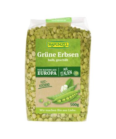 Rapunzel Organic Food Rapunzel green peas half peeled 05 kg 6pack