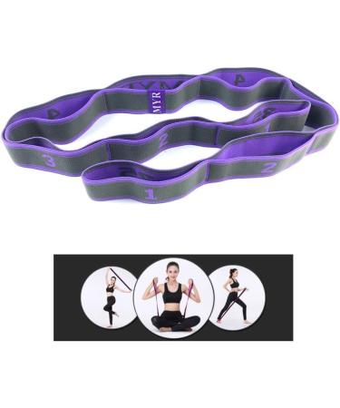 Buy Purple Exercise Bands - Latin Elastic Yoga Stretching Strap for Resistance Dance Gymnastics Pilates & Physical Therapy - 115x4cm - Buy Online on GoSupps.com