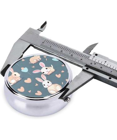 Cute Cartoon Bunny Pill Box - 3 Compartment Portable Organizer for Travel & Purse - International Shipping Available - Buy Online on GoSupps.com