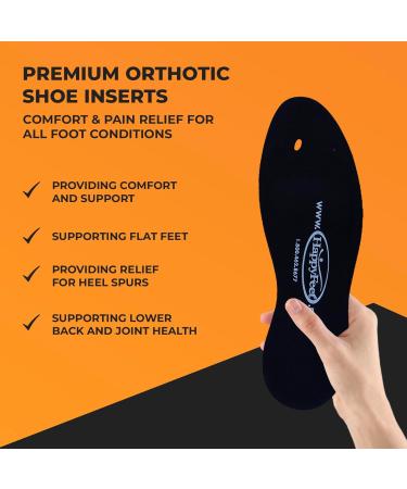 Happy Feet Insoles for Foot Pain Relief | 20% Extra Gel Arch Support | Plantar Fasciitis & Flat Feet Comfort | S (W7.5-8/M5-6.5 - Buy Online on GoSupps.com