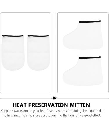 Mikikit Couvertures pour Spa de Pieds et Mains 2 Paires Taille Unique Bain la Paraffine Soin Hydratant Exfoliant Professionnel Usage Domestique et Salon - Buy Online on GoSupps.com