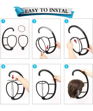 Portable Folding Plastic Wig Stand Holder - 2pcs Movable Wig Dryer for Travel | Shop Internationally - Buy Online on GoSupps.com