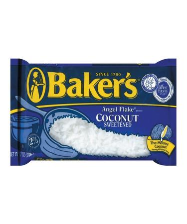 Baker's, Angel Flake Coconut Sweetened, 7 Ounces