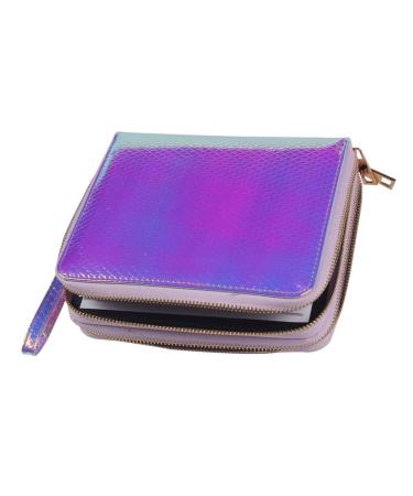 FingerAngel 120 Slots Nail Stamping Plate Holder Case - Rectangular Laser Style Manicure Organizer with Double Zipper for Nail Art - Buy Online on GoSupps.com