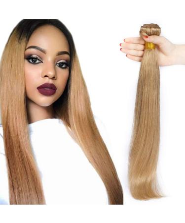 SEGO Brazilian Human Hair Bundles Straight Virgin Weave Brazilian Extensions 100% Human Hair Honey Blonde 8" Bundle