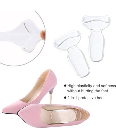 4 Pcs Silicone Heel Cushion Inserts - Anti-Slip Shoe Pads for Women's High Heels - Buy Online on GoSupps.com