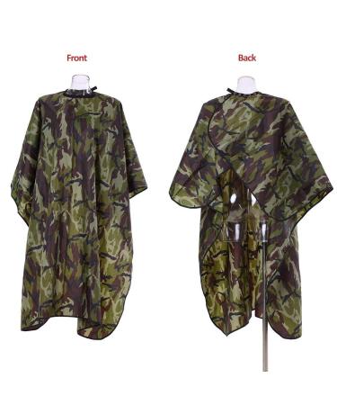 LWBTOSEE Waterproof Hairdressing Cape - Oilproof Camouflage Pattern | Professional Hairdressing Accessories - International Shipping Available - Buy Online on GoSupps.com