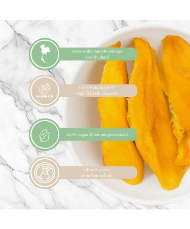  1001 Frucht 1001 Frucht Dried Mango 500g 2025 New Harvest Natural No Added Sugar Sweet & Aromatic Vegan Sun-Dried Juicy Mango Strips Unsulphured Tropical Snack - Buy Online on GoSupps.com