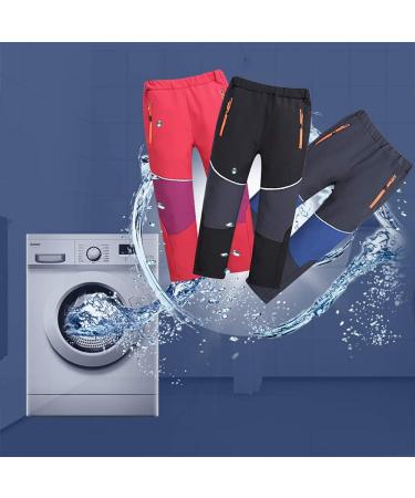 Toomett Kids Snow Waterproof Hiking Pants - Fleece-Lined Insulated Winter Pants | Rose-3XL (18 Years) - Buy Online on GoSupps.com