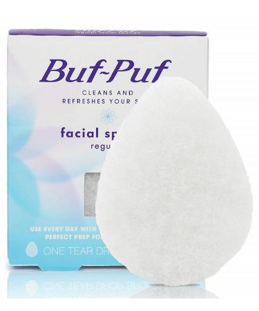 Buf-Puf Regular Facial Sponge  Face Scrubber for Combination Skin  1 Each (Pack of 2)