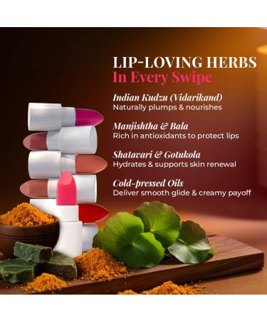 Just Herbs Ayurvedic Creamy Matte Micro Mini Lipstick Kit Lip Hydrating & Moisturizing Lipsticks for Women Suitable All Indian Tones (Pack of 16) - Buy Online on GoSupps.com