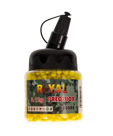 Optacs Softair balls Royal Precision 6mm BB - 0.12g 1 000 pcs.Yellow Airsoft BBS Softair ammunition for pistols and other air soft weapons