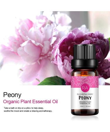 2-Pack Peony Essential Oil - 100% Pure Organic Flower Oil for Diffuser Massage & Skin Care - 10ML - Buy Online on GoSupps.com