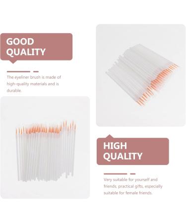 Baluue 100pcs Disposable Eyeliner Brush Makeup Gadgets Powder Eyeliner Brush Eye Line Brush Nylon White - Buy Online on GoSupps.com