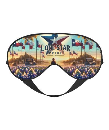 Double-Sided Eye Mask Eye Sleep Shade Cover Texas-Pride-Star Unisex Night Sleeping Mask