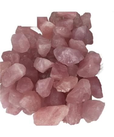 Natural Crystal Rough 1pc 50-600g Natural Crystal Quartz Minerals Specimen Rose Quartz Irregular Shape Rough Rock Stone Home Decoration (Color : 1pc 460-580g)