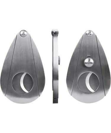 Stainless Steel Cigar Cutter Scissors Sharp Double Blade Guillotine with Automatic Spring Button for Most Size of Cigars - Buy Online on GoSupps.com