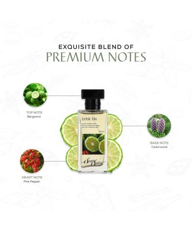 Brisk Blu Perfume for men 50ML (1.7 Fl.oz) I Eau De Parfum Inspired by: Bleu D e Channel's | Long Lasting Perfume I Gift for men I Timeless Scent Luxurious Fragrance - Buy Online on GoSupps.com