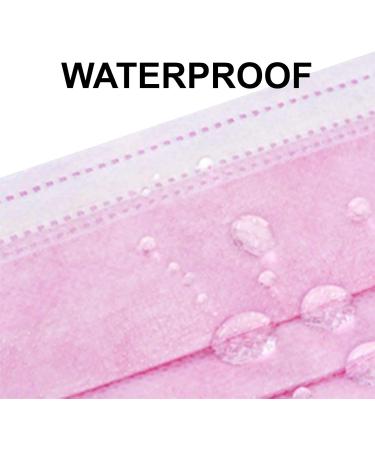 TBOC Disposable Hygiene Mask - 200 Pink 3-Layer Polypropylene Masks | Soft Lightweight & Breathable with Nose Clip for Optimal Comfort - Buy Online on GoSupps.com