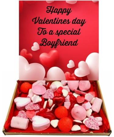 Happy Valentines Day Pick n Mix Sweet Hamper Gift Present Boyfriend - Buy Online on GoSupps.com