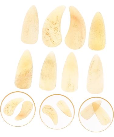 POPETPOP 8pcs Guzheng nails music thumb pick ox horn pick picks for guitar ukulele pick horn guitar pick guzheng picks bass guitar picks Durable Guzheng Supplies child horns trumpet aldult 3X1.2X0.1CM Light Yellow 01 - Buy Online on GoSupps.com
