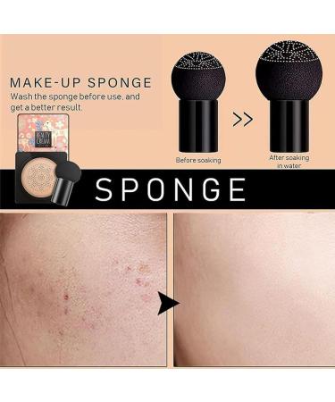 Wonderninelife Beauty Cream Beauty Linasi Clear Cover Beauty Cream Beauty Cream Base Mushroom Head Air Cushion Cc Cream Water Feeling Flawless Bb Cream Moisturizing Oil Control Concealer (A+B) - Buy Online on GoSupps.com