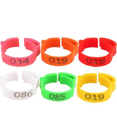 Fenteer 100 St e Adjustable Chicken Rings | 2.8 cm Foot & Leg Rings for Chickens Geese & Ducks - Durable Orange Clip Rings - Buy Online on GoSupps.com