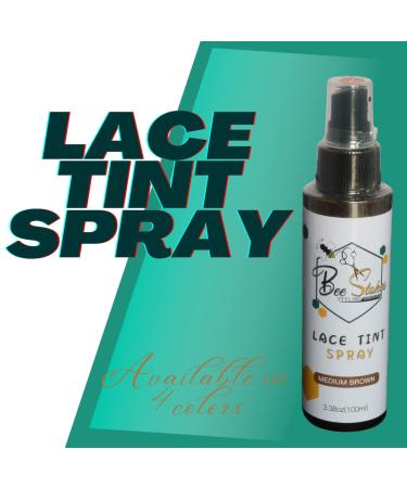 Lace tint spray for wigs (medium brown)