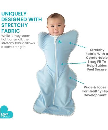 Love To Dream Swaddle UP Baby Sleeping Bag - Self-Soothing Swaddle for Newborns | Snug Fit, Improved Sleep, Calming Startle Reflex | Newborn Essentials for Baby | Medium White 6-8.5kg - Buy Online on GoSupps.com