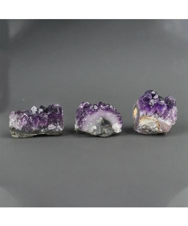 Crystal Rough 1pc Natural Quartz Crystal Brazilian Amethyst Cluster Druzy Geode Specimen Stones 2-2.5cm - Buy Online on GoSupps.com