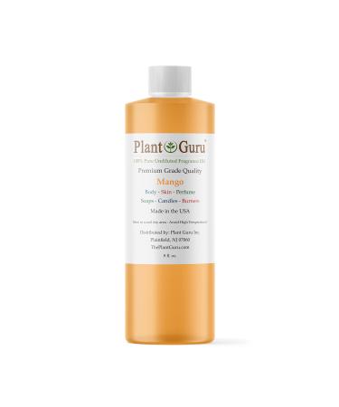 Mango Fragrance Oil 8 fl. oz. Scented Oil for DIY Soap Making Candles Bath Bombs Body Butters. Used in Aromatherapy Diffusers Burners and Warmers. Great Addition to Lotions and Creams.