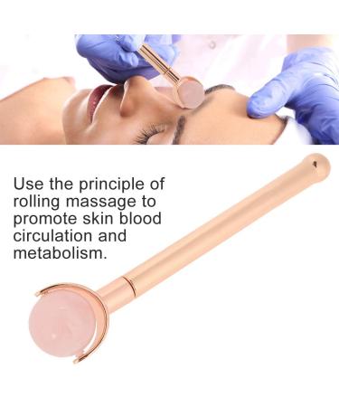 Uxsiya Jade Face Roller - Anti-Wrinkle & Anti-Aging Massage Tool for Eye Puffiness Skin Tightening | Rose Quartz - Buy Online on GoSupps.com
