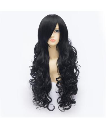 Qiyun.z CardCaptor Sakura Cosplay Wig - Long Curly Wavy Black Heat-Resistant Fiber for Women - Buy Online on GoSupps.com