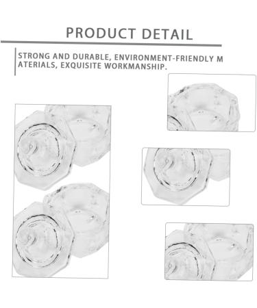 minkissy Nails nail art crystal c glass containers with lids nail dappen c nails glass jar Dappen Dish Bowl acrylic powder dish terrarium nail art tool nail art cs manicure washing Art - Buy Online on GoSupps.com