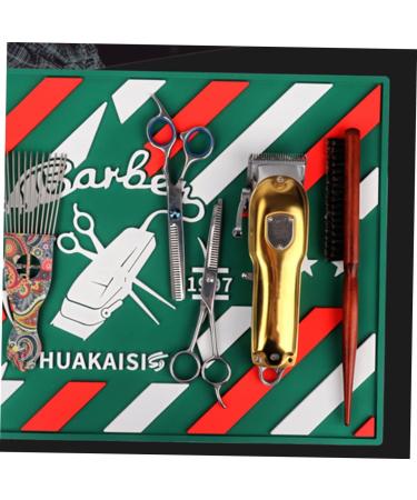 Healeved Haircut Mat Barber Mat for Station Hair Styling Station Mat Hair Tools Holder Straightener Hair Tools for Women Rollers Hair Curlers Vanity Accessories for Women - Buy Online on GoSupps.com