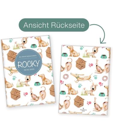 Personalized Wilhelm Fell Case for EU Pet ID Card - Custom Name & Birthdate - Perfect Gift for Pet Owners | Protective Cover for Pet ID Card (Rocky) - Buy Online on GoSupps.com