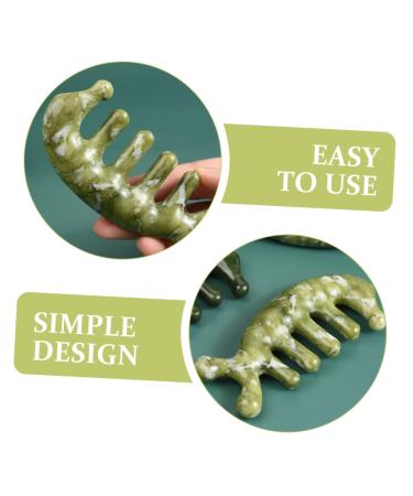 Current Sube Massage Comb - Jade Acupuncture Hair Comb for Muscle Relief & Head Massage | Best Broad Tooth Comb for Relaxation and Wellness - Buy Online on GoSupps.com