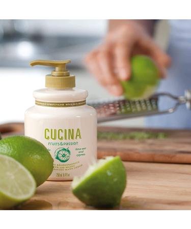 Fruits & Passion Cucina Lime Zest & Cypress Tree Hand Care Duo Caddy Gift Set - Liquid Hand Soap (5.1 oz) & Hand Cream (6.8 oz) - Buy Online on GoSupps.com