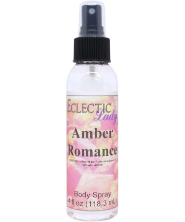 Amber Romance Body Spray 4 ounces Body Mist for Women with Clean Light & Gentle Fragrance Long Lasting Perfume with Comforting Scent for Men & Women Cologne with Soft Subtle Aroma For Daily Use 4 Fluid Ounces
