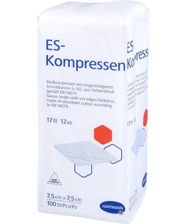 Buy ES 7.5x7.5 cm Non-Sterile 12-Ply Compresses | International Shipping Available - Buy Online on GoSupps.com