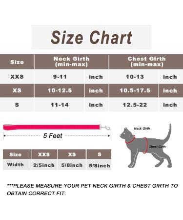 Escape Proof Cat Harness and Leash Set with ID Tag Pocket - X-Small Pink - Buy Online on GoSupps.com