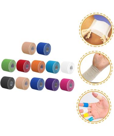 ULTECHNOVO 24 Rolls Sports Tape | Athletic Kinesiology Tape for Muscle Relief | Wear-Resistant Non-Woven Fabric Elastic Tapes for Elbow & Ankle - Buy Online on GoSupps.com