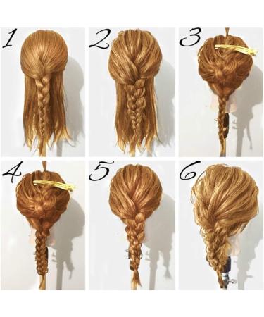 Buy Mcwdoit Hairdressing Gold Training Head - 70% Real Hair for Professional Styling & Practice | International Shipping Available - Buy Online on GoSupps.com