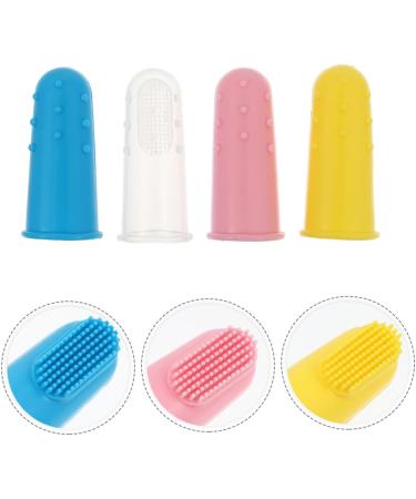 Minkissy 12-Piece Baby Silicone Toothbrush Set | Child & Pet Tooth Cleaning Tools | Fingerbrush for Toddlers & Kids - Buy Online on GoSupps.com