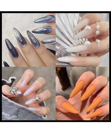 Desdemona Stiletto Dual Forms Set - 100 Pcs Poly Extension Gel Nail Molds - Buy Online on GoSupps.com