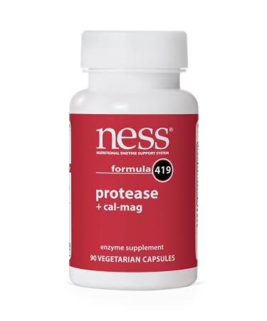 NESS Enzymes Protease w/Cal-Mag 419 90 caps